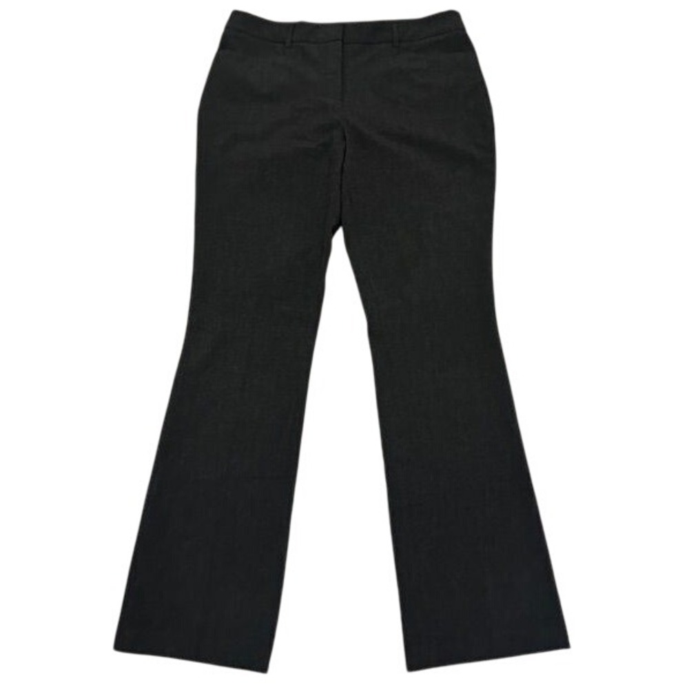 Dalia Women's Heathered Charcoal Gray Straight Leg Dress Pants‎ Size 10